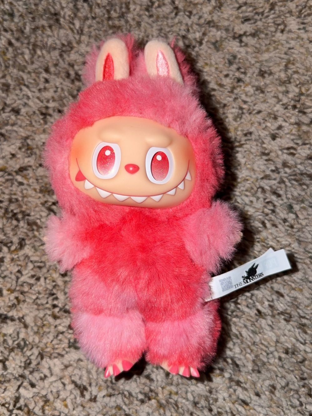Pink Fuzzy Monster Plush Toy - The Skwares